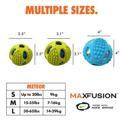 Show full view: Arlee Home & Pet Max Fusion Made with Nike Grind Meteor Ball Dog Toy, Small slide 9 of 11