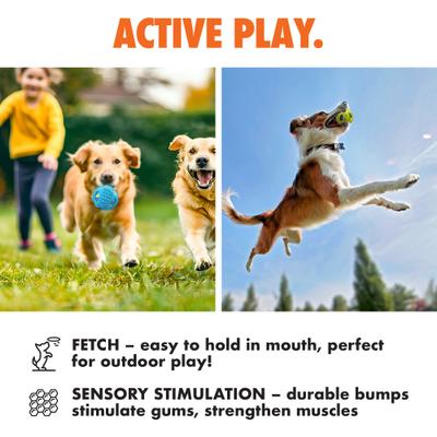 Show full view: Arlee Home & Pet Max Fusion Made with Nike Grind Meteor Ball Dog Toy, Small slide 5 of 11