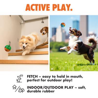 Show full view: Arlee Home & Pet Max Fusion Made with Nike Grind Quantum Dog Ball Toy, Multi slide 5 of 11