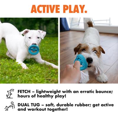 Show full view: Arlee Home & Pet Max Fusion Made with Nike Grind Phoenix Tug Dog Toy, Blue slide 5 of 11