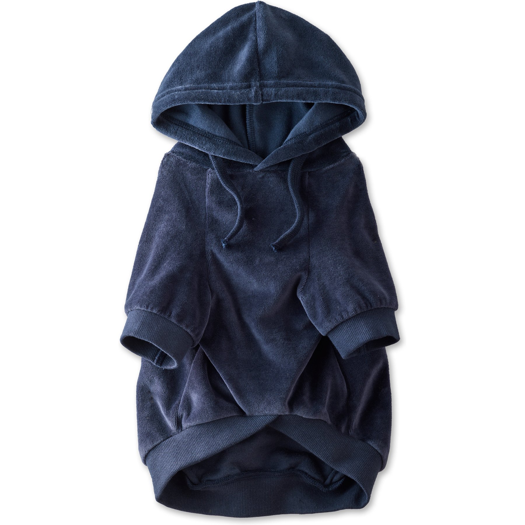 Pet Passion Cooper Velour Hoodie, Navy, Large
