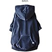 Show in main carousel: Pet Passion Cooper Velour Hoodie, Navy, Large slide 2 of 4