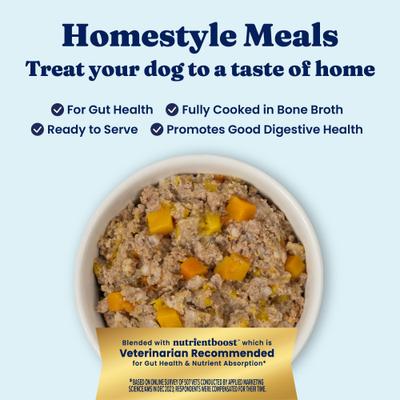 Show full view: Solid Gold Homestyle Meal Gut Health Beef Dog Food Topper, 9-oz pouch slide 5 of 9