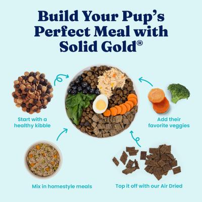 Show full view: Solid Gold Homestyle Meal Skin & Coat Health Chicken Dog Food Topper, 9-oz pouch slide 6 of 9