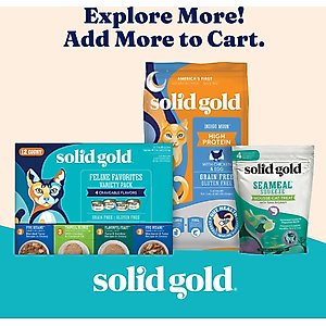 Solid Gold Nature's Harmony Variety Pack Grain-Free Shreds in Gravy Wet Cat Food, 3-oz can, case of 12
