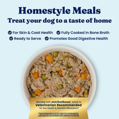 Show full view: Solid Gold Homestyle Meal Skin & Coat Health Chicken Dog Food Topper, 9-oz pouch slide 5 of 9