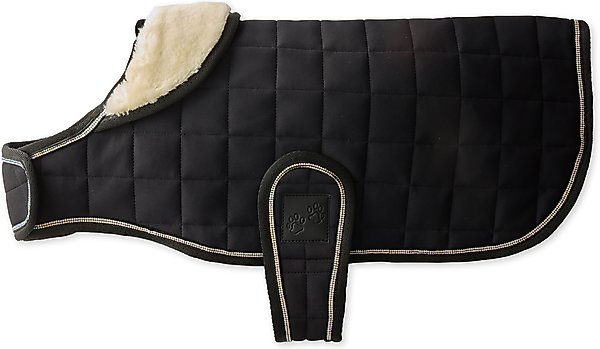 Show full view: Pet Passion Roxy Crystal Bling Dog Coat, Black, Medium slide 1 of 4
