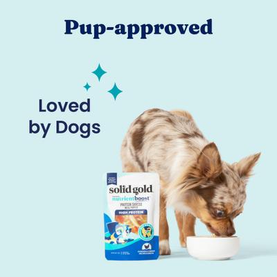 Show full view: Solid Gold Protein Shred with Real Chicken & Vegetables Dog Food Topping, 3-oz bag, 12 count slide 5 of 10