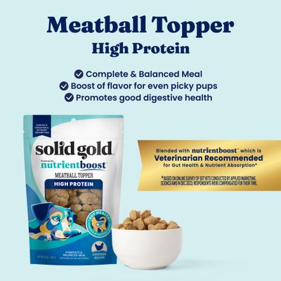 Show full view: Solid Gold Chicken Flavor Gut Health High-Protein Dry & Wet Dog Food Topper, 10.5-oz pouch slide 5 of 11