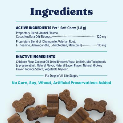 Show full view: Solid Gold Keep Calm & Wag On Calming Aid Chew Supplement for Dogs, 120 count slide 10 of 11