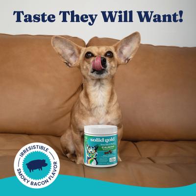 Show full view: Solid Gold Keep Calm & Wag On Calming Aid Chew Supplement for Dogs, 120 count slide 8 of 11