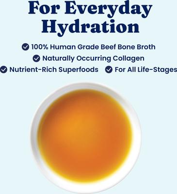 Show full view: Solid Gold Beef Bone Broth with Turmeric Dog Food Topper, 8-oz pouch slide 6 of 9