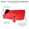 Show in main carousel: Pet Passion Breeze Windbreaker Dog Coat, Red, X-Large slide 2 of 5