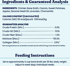 Solid Gold Chicken Bone Broth with Lavender & Chamomile Dog Food Topper, 8-oz pouch slide 2 of 8