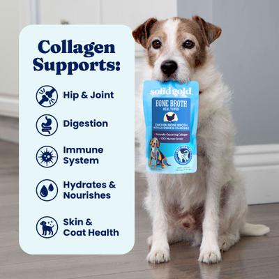 Show full view: Solid Gold Chicken Bone Broth with Lavender & Chamomile Dog Food Topper, 8-oz pouch slide 6 of 11