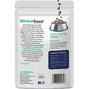 Solid Gold Gut Health Grain-Free Nutrient Absorption & Digestion Cat Food Topper, 16-oz bag