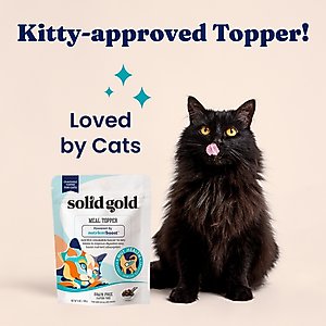 Solid Gold Gut Health Grain-Free Nutrient Absorption & Digestion Cat Food Topper, 16-oz bag