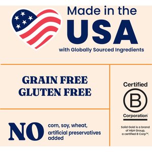 Solid Gold Gut Health Grain-Free Nutrient Absorption & Digestion Cat Food Topper, 16-oz bag