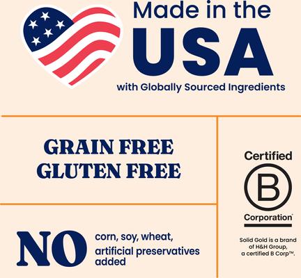 Show full view: Solid Gold Gut Health Grain-Free Nutrient Absorption & Digestion Cat Food Topper, 16-oz bag slide 5 of 10