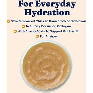 Solid Gold Bone Broth Chicken Shreds Grain-Free Wet Cat Food Topper, 3-oz pouch, case of 12