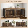 Show in main carousel: Xbrigh Crate for 2 Dogs, Brown, Large:78-in slide 4 of 6
