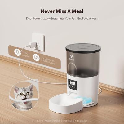 Show full view: IMIPAW Automatic Programmable Cat & Dog Feeder, 3-L slide 4 of 10