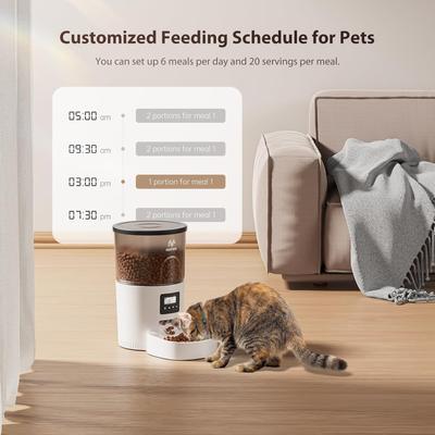 Show full view: IMIPAW Automatic Programmable Cat & Dog Feeder, 3-L slide 2 of 10
