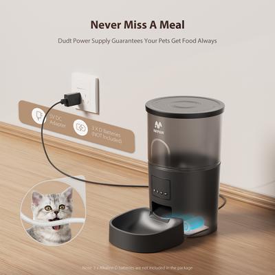 Show full view: IMIPAW Stainless Steel WIFI Automatic Cat& Dog Feeder, 3-L slide 8 of 11