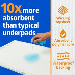 Medline Advanced Plus Ultrasorbs Drypads Dog Pee Pads, 40 count, 30 x 36-in slide 2 of 5