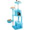 Show in main carousel: TSCOMON Multi-Level 55-in Plush Cat Tree & Condo with Scratching Post, Blue slide 8 of 9