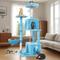 Show in main carousel: TSCOMON Multi-Level 55-in Plush Cat Tree & Condo with Scratching Post, Blue slide 1 of 9