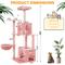 Show in main carousel: TSCOMON Multi-Level 55-in Plush Cat Tree & Condo with Scratching Post, Pink slide 2 of 9