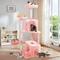 Show in main carousel: TSCOMON Multi-Level 55-in Plush Cat Tree & Condo with Scratching Post, Pink slide 7 of 9