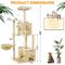 Show in main carousel: TSCOMON Multi-Level 55-in Plush Cat Tree & Condo with Scratching Post, Beige slide 2 of 9