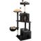 Show in main carousel: TSCOMON Multi-Level 55-in Plush Cat Tree & Condo with Scratching Post, Black slide 9 of 10