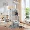 Show in main carousel: TSCOMON Multi-Level 55-in Plush Cat Tree & Condo with Scratching Post, Light Gray slide 7 of 9