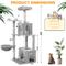 Show in main carousel: TSCOMON Multi-Level 55-in Plush Cat Tree & Condo with Scratching Post, Light Gray slide 2 of 9