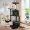 Show in main carousel: TSCOMON Multi-Level 55-in Plush Cat Tree & Condo with Scratching Post, Black slide 8 of 10