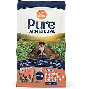 CANIDAE Pure Grain-Free Puppy Real Salmon & Sweet Potato Dry Dog Food, 22-lb bag