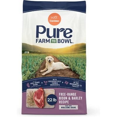 CANIDAE CANIDAE Pure Farm to Bowl Real Bison & Barley Recipe Dry Dog Food, 44-lb bundle