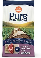 CANIDAE Pure Real Bison & Barley Recipe Dry Dog Food, 4-lb bag