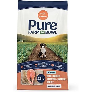 CANIDAE PURE with Wholesome Grains Limited Ingredient Real Salmon & Oatmeal Recipe Puppy Dry Dog Food, 22-lb bag