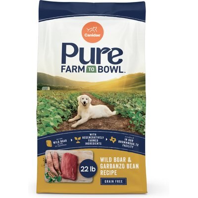 CANIDAE CANIDAE Pure Farm to Bowl Grain-Free Wild Boar & Garbanzo Bean Recipe Dry Dog Food, 44-lb bundle