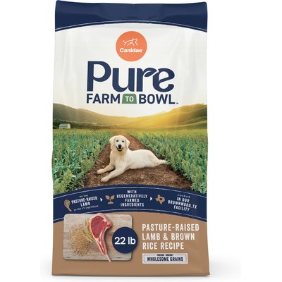 CANIDAE CANIDAE Pure Farm to Bowl Real Lamb & Brown Rice Recipe Dry Dog Food, 22-lb bag