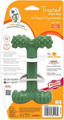 Show full view: Nylabone Power Chew Easy-Hold Dog Dental Chew Toy Easy Hold Bacon, Large slide 4 of 11