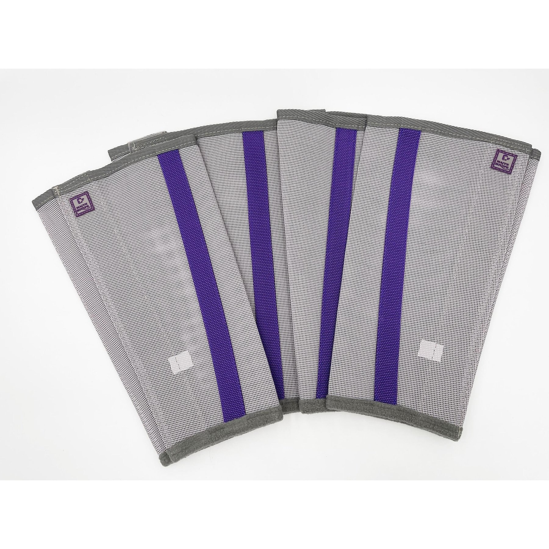 Majyk Equipe Horse Fly Boots, Purple/Silver, W-Blood, 4 count