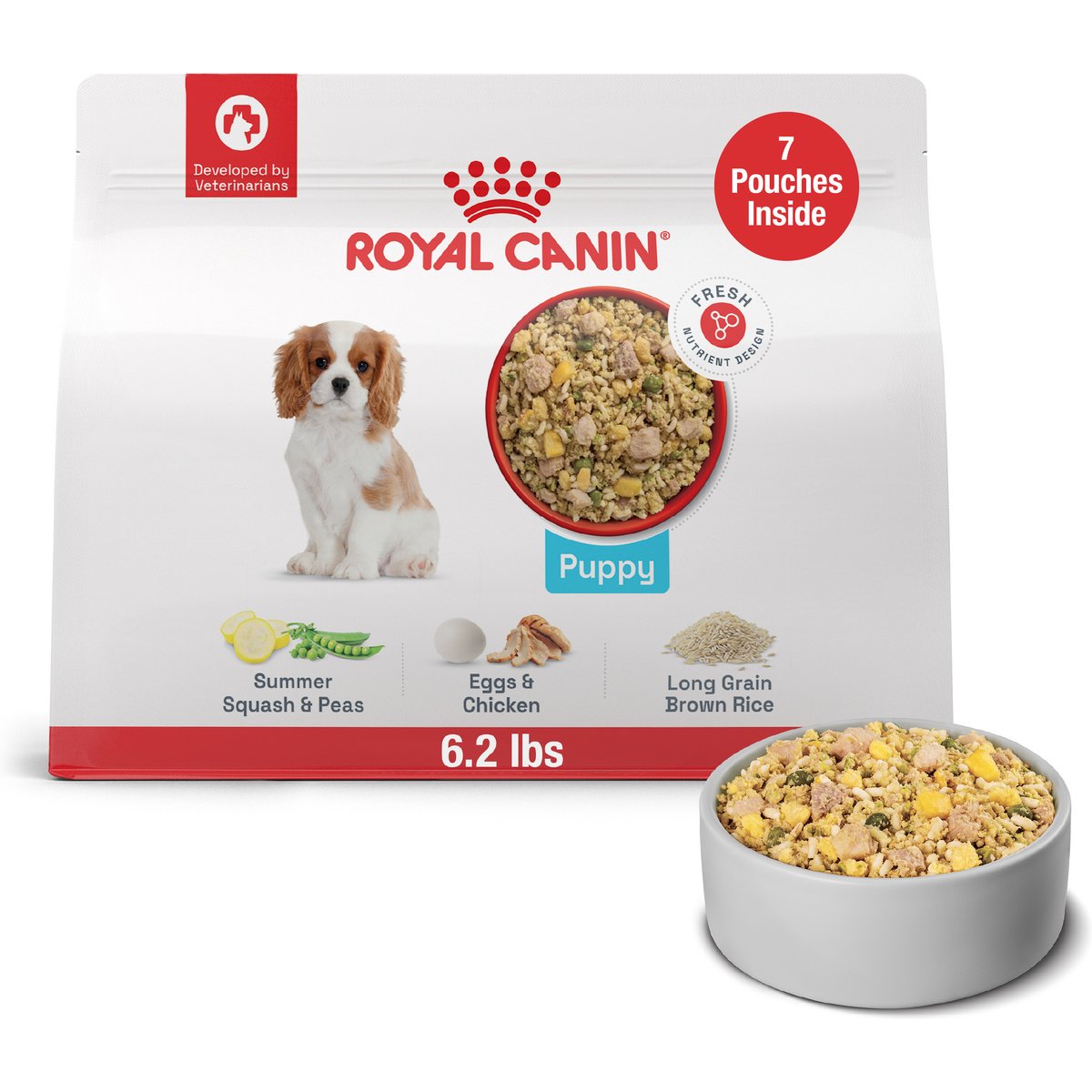 Royal Canin Fresh Health Nutrition Puppy Dog Food, 14.1-oz pouch, pack of 7
