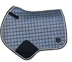 Majyk Equipe Estrella Sparkle All Purpose Horse Saddle Pad, Silver/Sparkle, Full