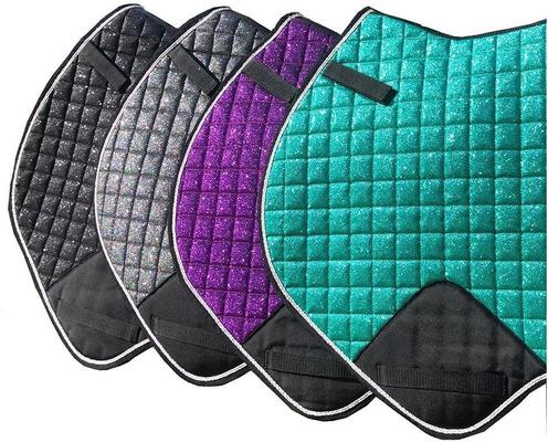 Show full view: Majyk Equipe Estrella Sparkle All Purpose Horse Saddle Pad, Black/Sparkle, Full slide 3 of 3