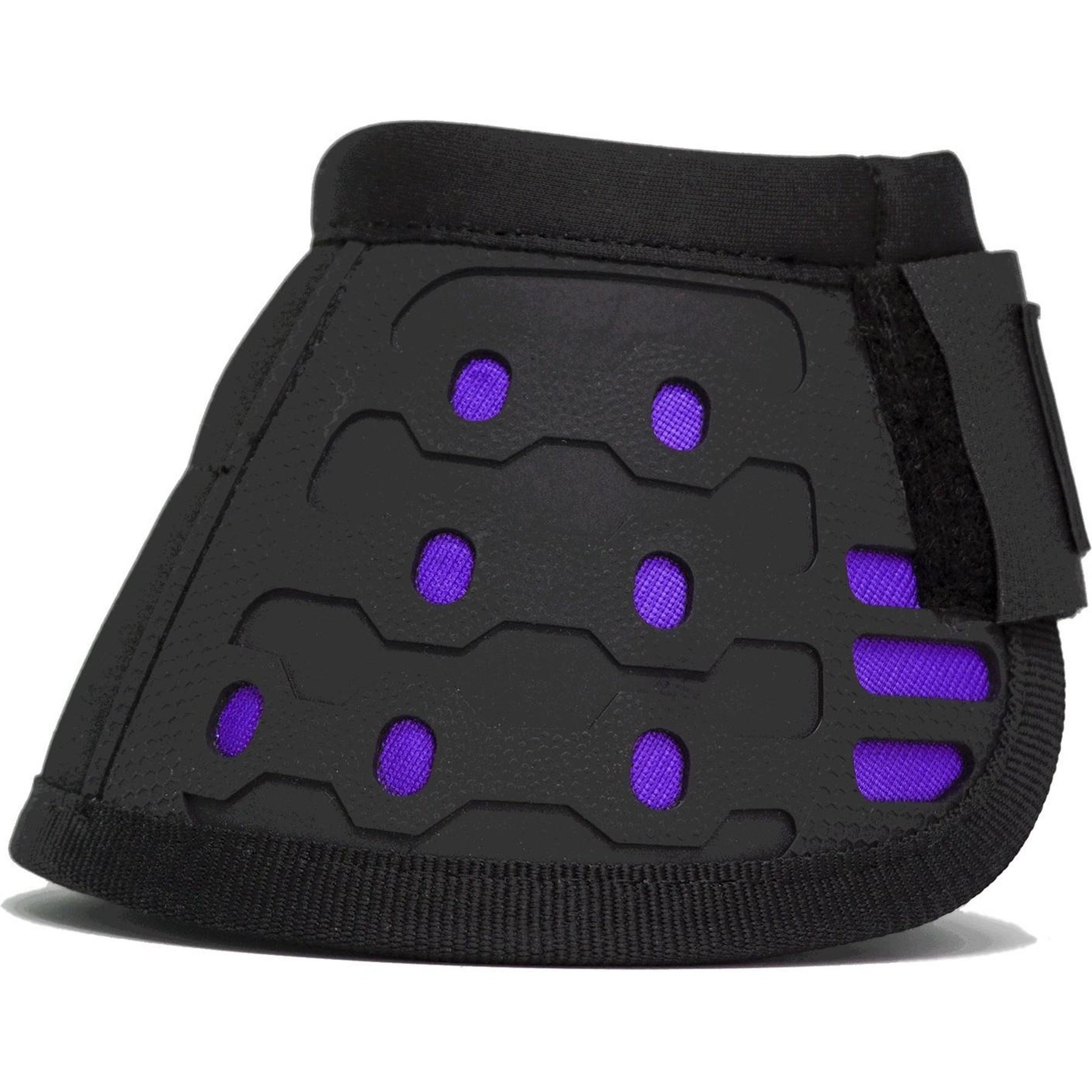 Majyk Equipe Bell Horse Boots with No Turn Notch, Black/Purple, Small, 2 count